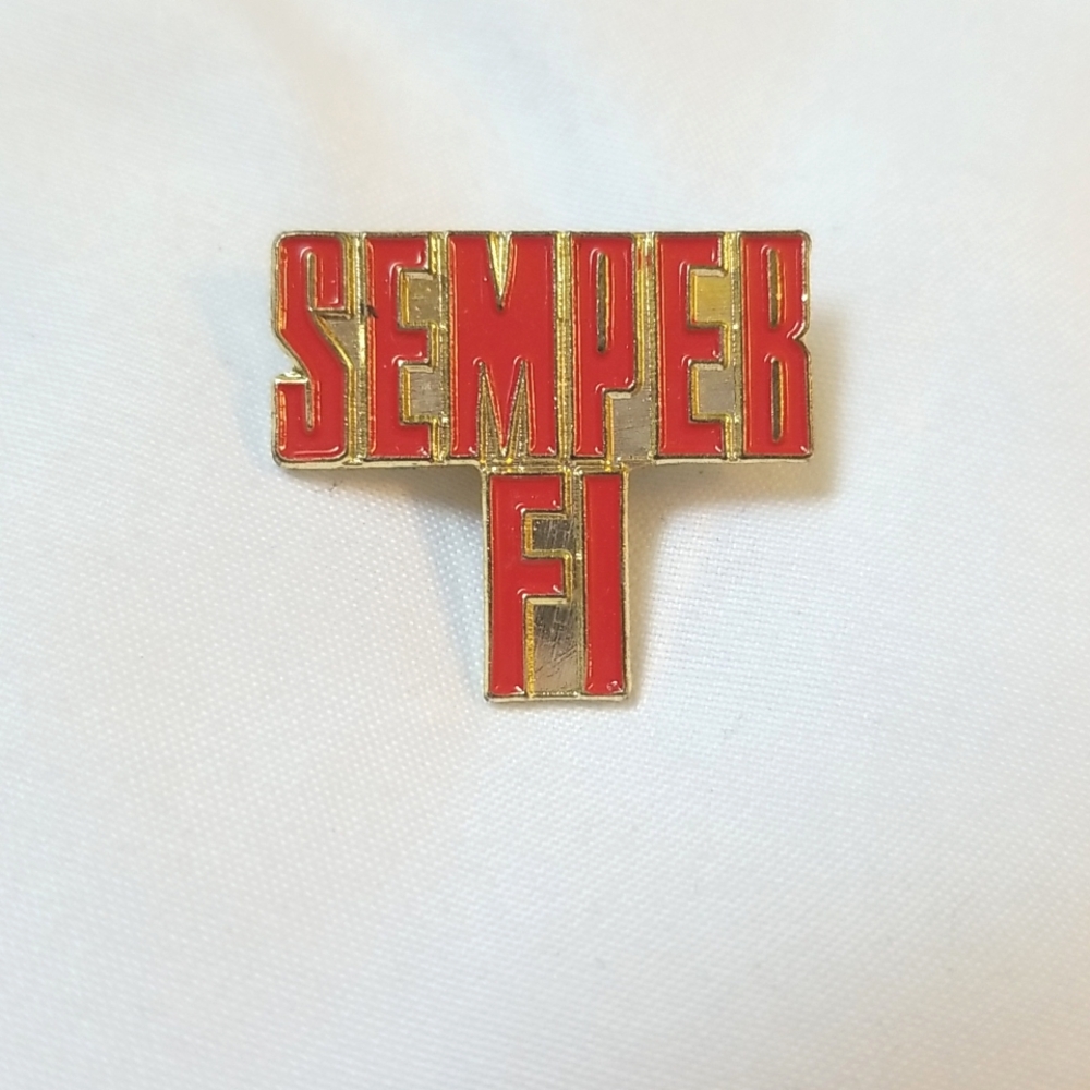 Semper Fi US Marine Lapel Pin